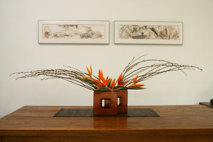 銀柳盆栽花藝_高貴優雅的桌上擺飾